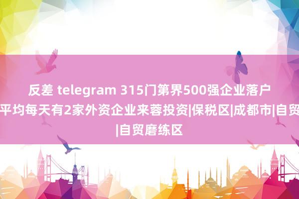 反差 telegram 315门第界500强企业落户成都，平均每天有2家外资企业来蓉投资|保税区|成都市|自贸磨练区