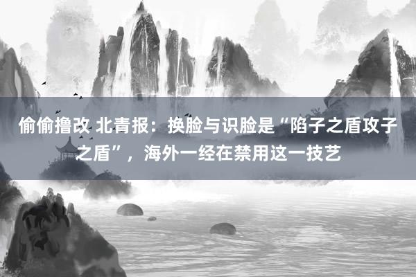 偷偷撸改 北青报：换脸与识脸是“陷子之盾攻子之盾”，海外一经在禁用这一技艺