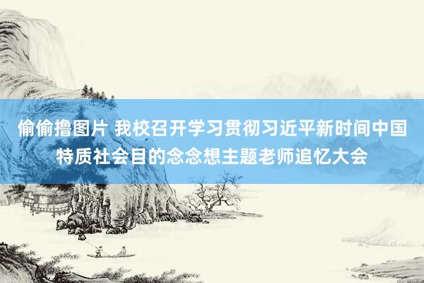 偷偷撸图片 我校召开学习贯彻习近平新时间中国特质社会目的念念想主题老师追忆大会